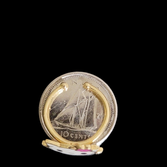 Hello kitty style 585 Italian gold ring - Picture 4 of 4